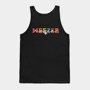 Retro Siamese meezer cat owner Tank Top